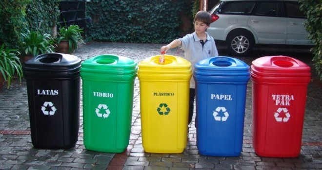 Resultado de imagen de cubos de reciclaje